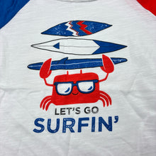 Load image into Gallery viewer, Boys Dymples, lightweight cotton t-shirt / top, crab, EUC, size 0,  