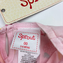 Load image into Gallery viewer, Girls Sprout, pink stretchy top, pineapples, bananas, NEW, size 00,  