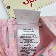 Load image into Gallery viewer, Girls Sprout, pink stretchy top, pineapples, bananas, NEW, size 00,  