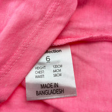 Load image into Gallery viewer, Girls B Collection, pink t-shirt / top, NEW, size 6,  
