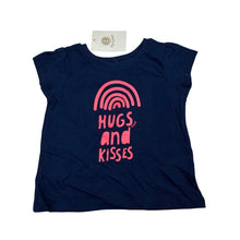 Load image into Gallery viewer, Girls Dymples, navy cotton t-shirt / top, NEW, size 00,  