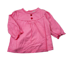 Load image into Gallery viewer, Girls Target, pink stripe cotton long sleeve top, GUC, size 00,  