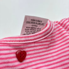 Load image into Gallery viewer, Girls Target, pink stripe cotton long sleeve top, GUC, size 00,  
