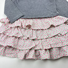 Load image into Gallery viewer, Girls Cotton On, stretchy stripe &amp; floral long sleeve dress, EUC, size 1, L: 41cm