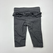 Load image into Gallery viewer, Girls Anko, grey ruffle leggings / bottoms, EUC, size 000,  
