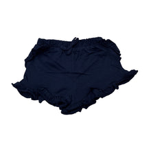Load image into Gallery viewer, Girls Dymples, navy cotton shorts,elasticated, EUC, size 00,  
