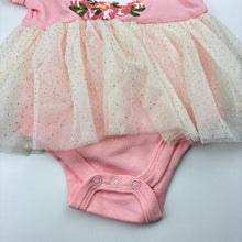 Load image into Gallery viewer, Girls Nicole Miller, pink tutu romper,swan, EUC, size 00,  