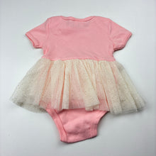 Load image into Gallery viewer, Girls Nicole Miller, pink tutu romper,swan, EUC, size 00,  