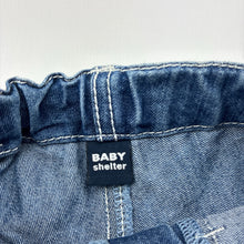 Load image into Gallery viewer, Girls Baby Shelter, blue denim shorts,adjustable, FUC, size 1-2,  