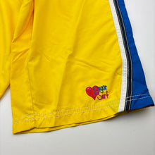 Load image into Gallery viewer, Girls Sugar Surf, yellow lightweight board shorts,W: 30.5cm across, GUC, size 10,  