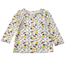Load image into Gallery viewer, Girls Target, long sleeve rashie / swim top,fruit, EUC, size 0,  