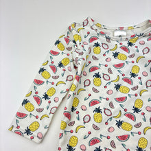 Load image into Gallery viewer, Girls Target, long sleeve rashie / swim top,fruit, EUC, size 0,  
