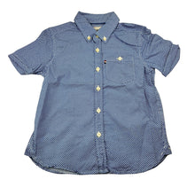 Load image into Gallery viewer, Boys Rookie, blue &amp; white cotton short sleeve shirt, EUC, size 4,  