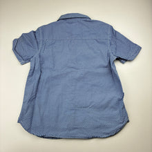 Load image into Gallery viewer, Boys Rookie, blue &amp; white cotton short sleeve shirt, EUC, size 4,  