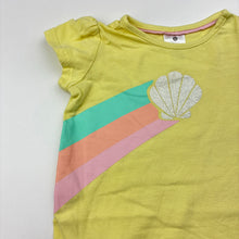 Load image into Gallery viewer, Girls Target, yellow cotton t-shirt / top,shell, GUC, size 00,  