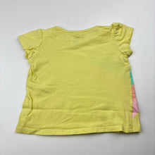 Load image into Gallery viewer, Girls Target, yellow cotton t-shirt / top,shell, GUC, size 00,  
