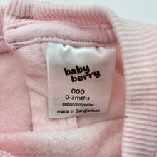 Load image into Gallery viewer, Girls Baby Berry, fleece lined sweater / jumper, swans, FUC, size 000,  