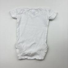 Load image into Gallery viewer, Unisex Anko, white cotton bodysuit / romper, FUC, size 0000,  