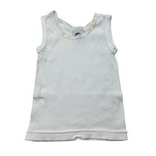 Load image into Gallery viewer, Unisex Tiny Little Wonders, white ribbed cotton singlet top, FUC, size 00,  