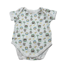 Load image into Gallery viewer, Unisex Target, cotton bodysuit / romper, owls, FUC, size 000,  
