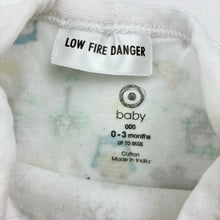 Load image into Gallery viewer, Unisex Target, cotton bodysuit / romper, owls, FUC, size 000,  