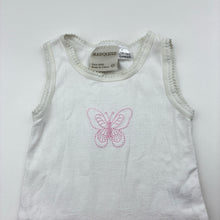 Load image into Gallery viewer, Girls Marquise, embroidered cotton singletsuit / romper, GUC, size 000,  