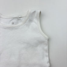 Load image into Gallery viewer, Unisex Next, white cotton singletsuit romper, EUC, size 000,  