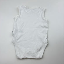 Load image into Gallery viewer, Unisex Next, white cotton singletsuit romper, EUC, size 000,  