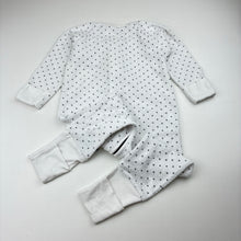 Load image into Gallery viewer, Unisex Bonds, terry zip wondersuit / zippy / romper, pilling on feet, FUC, size 0,  