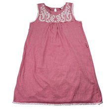 Load image into Gallery viewer, Girls Milkshake, striped cotton summer dress, loose button hole elastic, FUC, size 8, L: 63cm