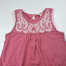 Load image into Gallery viewer, Girls Milkshake, striped cotton summer dress, loose button hole elastic, FUC, size 8, L: 63cm