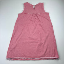 Load image into Gallery viewer, Girls Milkshake, striped cotton summer dress, loose button hole elastic, FUC, size 8, L: 63cm