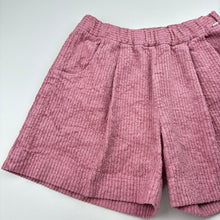 Load image into Gallery viewer, Girls Il Gufo, chunky corduroy shorts, elasticated, Made in Italy, GUC, size 12,  