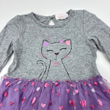 Load image into Gallery viewer, Girls Pumpkin Patch, cotton &amp; tulle dress, cat, GUC, size 00, L: 38cm