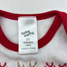 Load image into Gallery viewer, Unisex Baby Berry, Christmas singletsuit / romper, reindeer, FUC, size 00,  