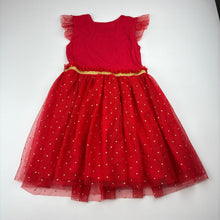 Load image into Gallery viewer, Girls Disney, Minnie Mouse cotton &amp; tulle party dress, EUC, size 4, L: 55cm