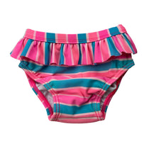 Load image into Gallery viewer, Girls Target, striped swim nappy / bottoms, FUC, size 00,  