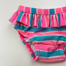 Load image into Gallery viewer, Girls Target, striped swim nappy / bottoms, FUC, size 00,  