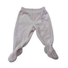 Load image into Gallery viewer, Girls Baby Baby, pink velour footed leggings / bottoms, EUC, size 0000,  