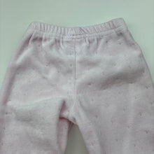 Load image into Gallery viewer, Girls Baby Baby, pink velour footed leggings / bottoms, EUC, size 0000,  