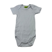 Load image into Gallery viewer, Unisex Babykids, white cotton bodysuit / romper, EUC, size 000,  