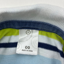 Load image into Gallery viewer, Boys Target, striped cotton polo shirt top, wash fade, FUC, size 00,  
