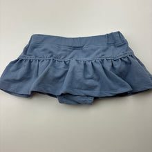 Load image into Gallery viewer, Girls Tiny Little Wonders, blue skirt, built-in shorts, elasticated, FUC, size 1,  