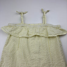 Load image into Gallery viewer, Girls H&amp;T, striped cotton summer dress, GUC, size 3, L: 52cm