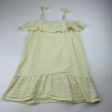 Load image into Gallery viewer, Girls H&amp;T, striped cotton summer dress, GUC, size 3, L: 52cm