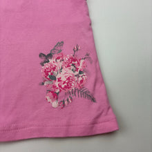 Load image into Gallery viewer, Girls Ollie's Place, pink cotton top, flowers, GUC, size 0,  