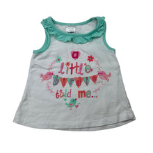 Load image into Gallery viewer, Girls Tiny Little Wonders, sleeveless cotton top, GUC, size 000,  