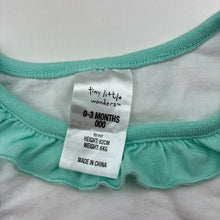 Load image into Gallery viewer, Girls Tiny Little Wonders, sleeveless cotton top, GUC, size 000,  