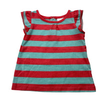 Load image into Gallery viewer, Girls Charlie &amp; Me, striped soft feel top, GUC, size 000,  