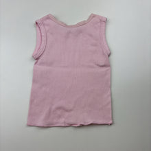 Load image into Gallery viewer, Girls Baby Biz, pink ribbed cotton singlet top, GUC, size 0000,  